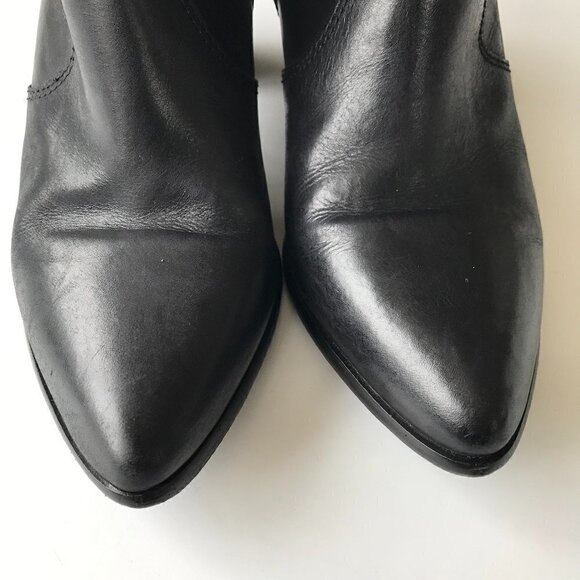 FRYE Jennifer Bootie Leather Pointed Toe Ankle Western Style Boots Black, 8M - Picture 5 of 16